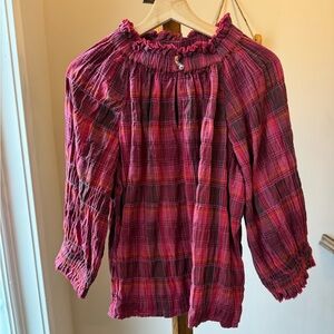 Ivy Jane Burgundy and Red Top